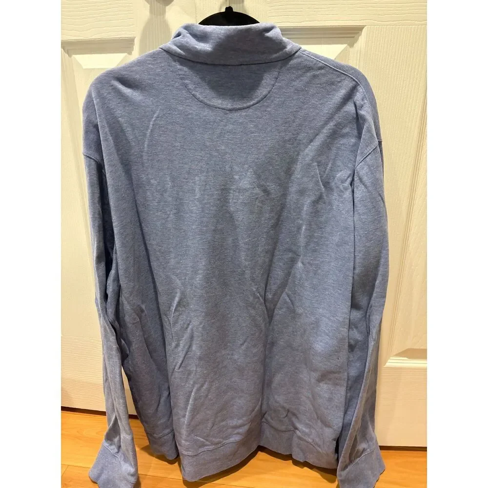 Polo Ralph Lauren Long Sleeve Quarter Zip Sweatshirt Blue Large